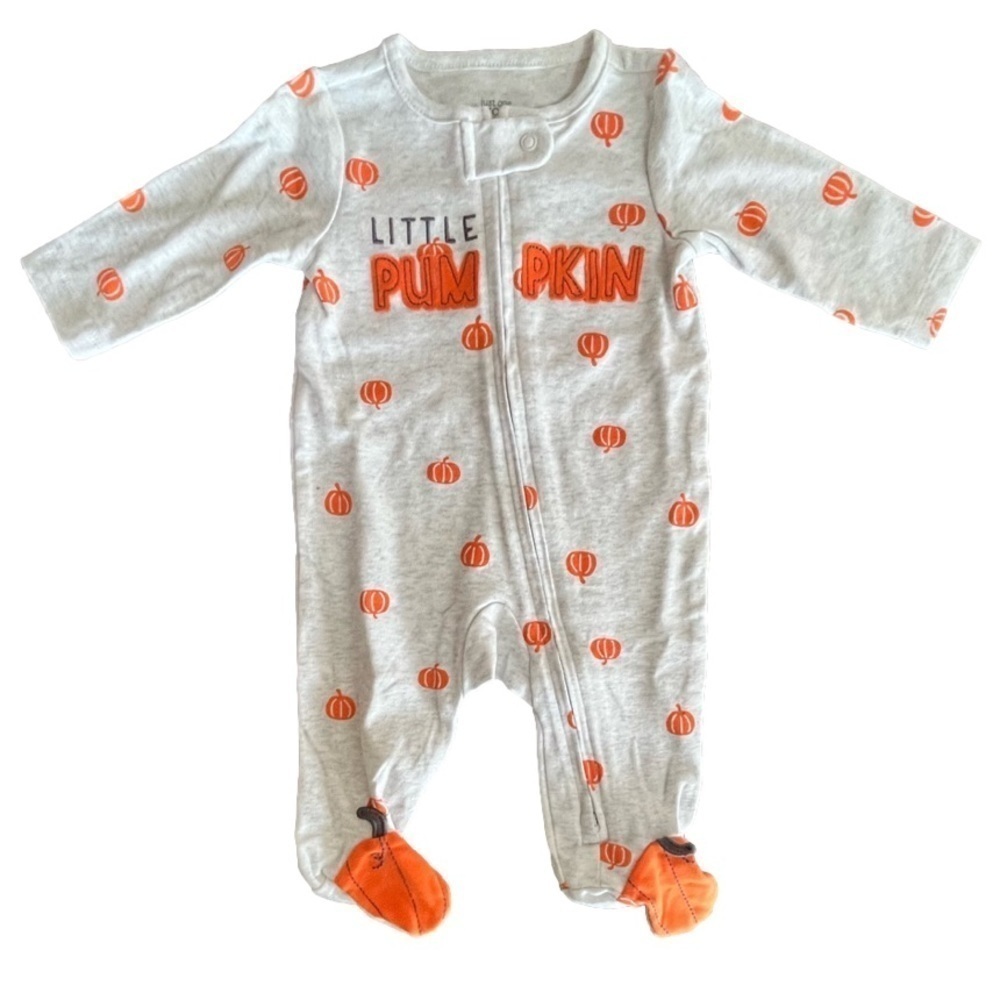 CARTERS Little Pumpkin onsie with footies